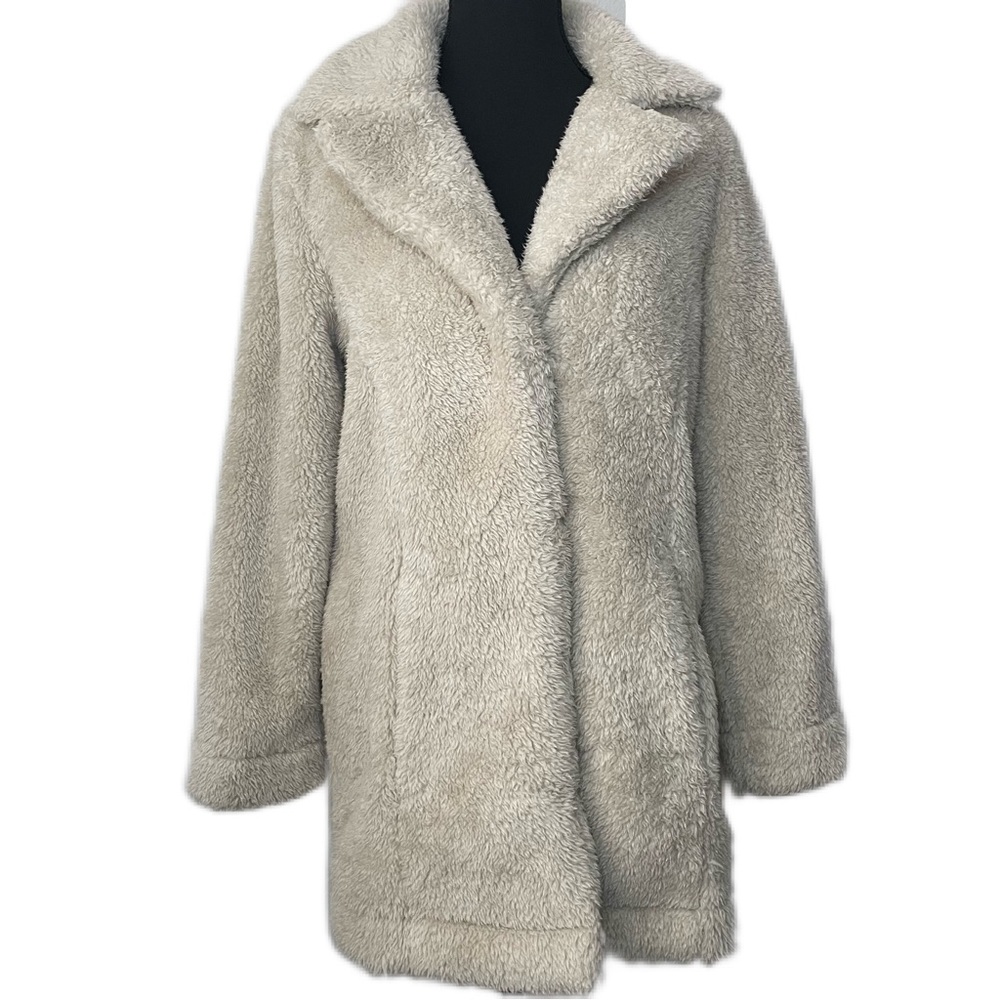 SOFT SURROUNDINGS Mid-Length Faux Fur Teddy Coat Women’s Size XS